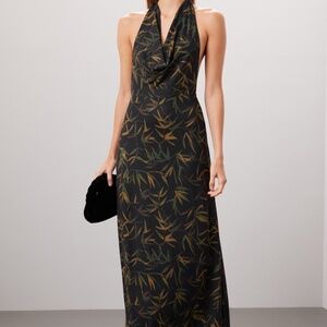 WeWoreWhat Cowl Neck, Halter Maxi Dress, Size Small